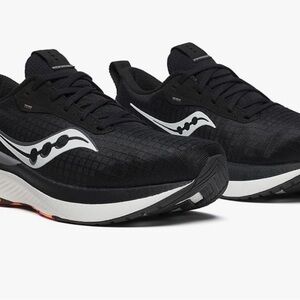 Saucony Black and White Athletic Shoes